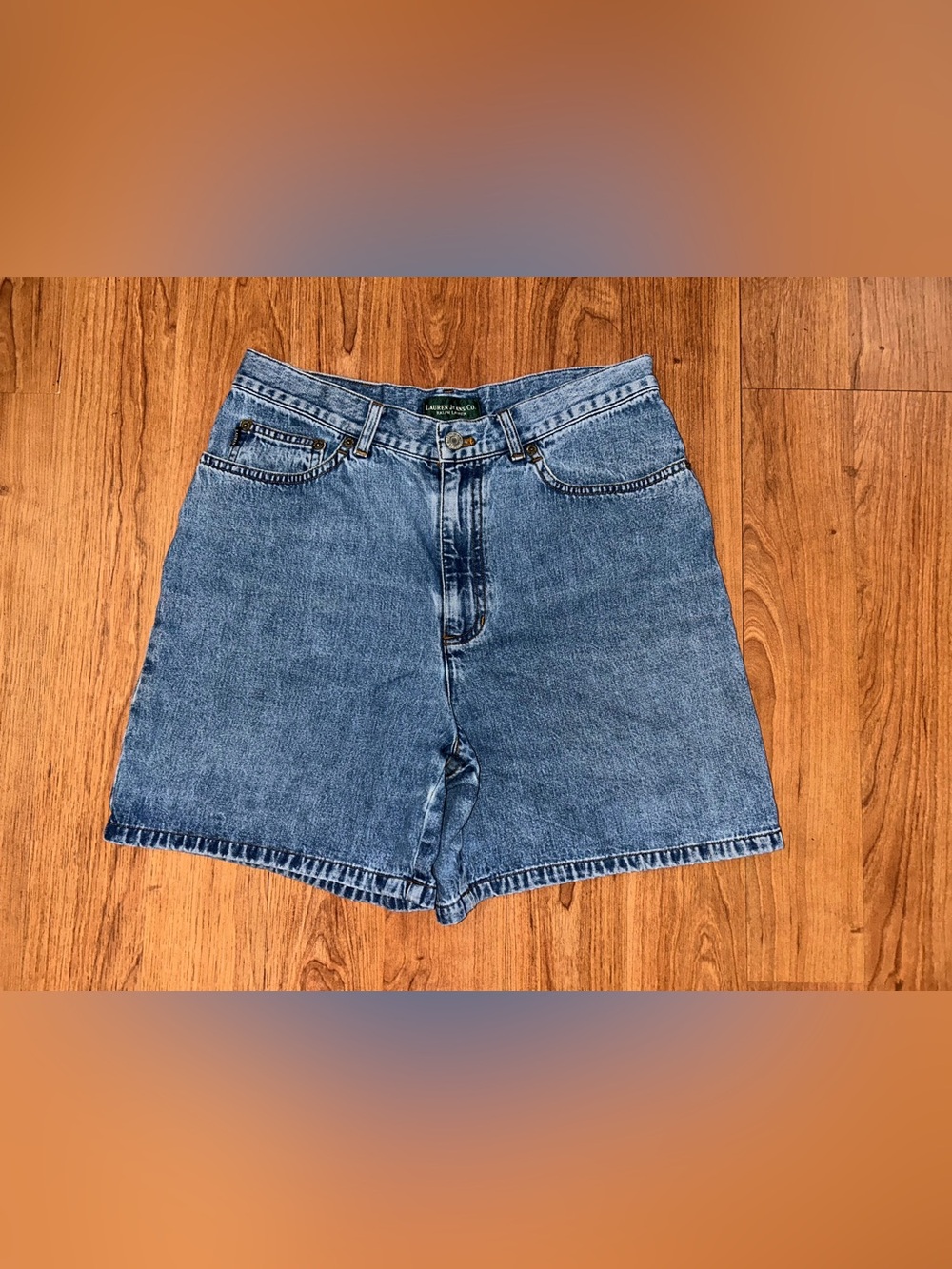 Vintage Lauren Jeans Co. Ralph Lauren High Rise Denim Jean Shorts Size 8